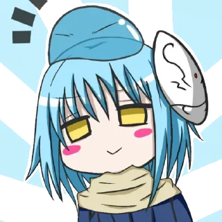 🤩 emoji Римуру слизь ~ @stikers_animeLove Telegram sticker 22 of 50