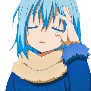 🤨 emoji Римуру слизь ~ @stikers_animeLove Telegram sticker 6 of 50