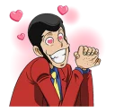 😘 emoji Lupin III Telegram sticker 9 of 38