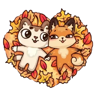 💟 emoji Лиса Telegram sticker 21 of 30