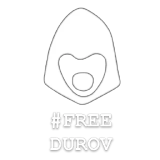 🫥 emoji #FREEDUROV - @freedurov_sticker Telegram sticker 18 of 34