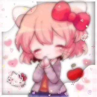 🐱 emoji 。*✧♡саёри♡✧⁠*⁠   。 Telegram sticker 12 of 41