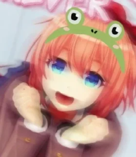 🐸 emoji 。*✧♡саёри♡✧⁠*⁠   。 Telegram sticker 14 of 41