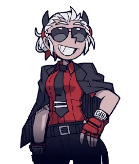 😎 emoji helltaker @noshe40 Telegram sticker 18 of 78