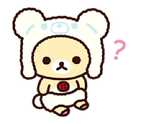 ❓ emoji Rilakkuma: Relaxing Days • @stickB00K Telegram sticker 3 of 114