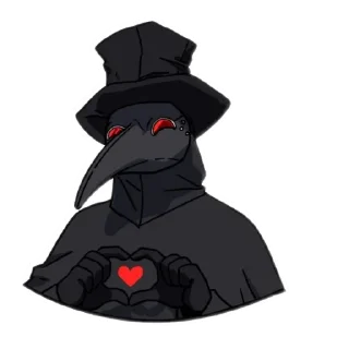 Sticker from Scp-049: stickers(@Bekzat)