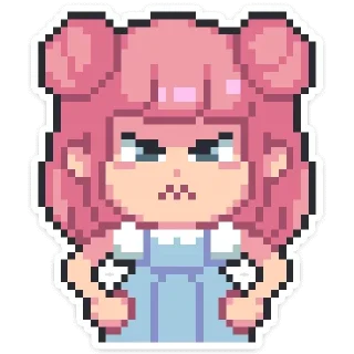 😡 emoji Юмико ::: @st_pack Telegram sticker 13 of 39