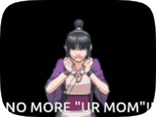 Sticker from Ace Attorney web memes ( @luc1fffr)