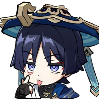 🧊 emoji Wanderer: t.me/GenshStik ; @NonAmE0115171 Telegram sticker 18 of 30