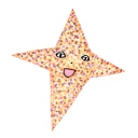 Sticker from small figures