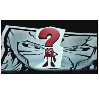 ❓ emoji Верю в потолок. Telegram sticker 8 of 53