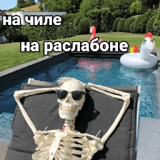 Sticker from Несносный скелет Джо