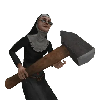 😵 emoji Evil Nun Maze Telegram sticker 10 of 11