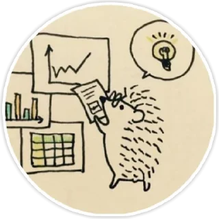 😉 emoji hedgehog Danya Telegram sticker 19 of 62