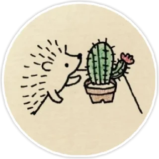 🌵 emoji hedgehog Danya Telegram sticker 13 of 62