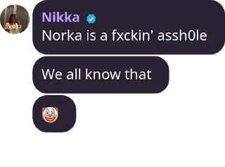 🤡 emoji Nikka's Quotes Telegram sticker 7 of 49