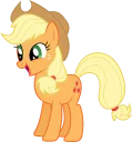 😃 emoji Applejack Pony Telegram sticker 16 of 41