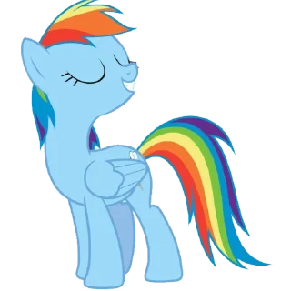 😁 emoji Радуга Дэш! Telegram sticker 8 of 18