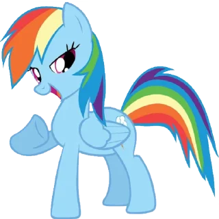 😏 emoji Радуга Дэш! Telegram sticker 4 of 18