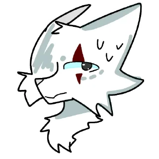 🍗 emoji White wolf Telegram sticker 6 of 12