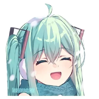 Sticker from :     ° @bezdomnyefei °     :    [ Hatsune Miku ]