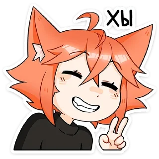 ✌️ emoji Больше стикеров 👉🏻 @stickertg4 Telegram sticker 22 of 49