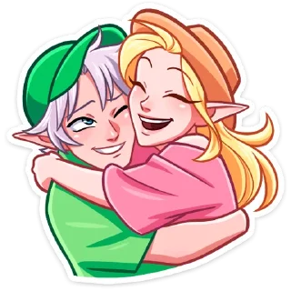 ⏺ emoji Вк Рей и Эвер на каникулах • @Vitiks78 Telegram sticker 20 of 48
