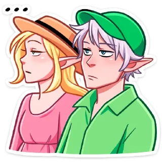 ⏺ emoji Вк Рей и Эвер на каникулах • @Vitiks78 Telegram sticker 13 of 48