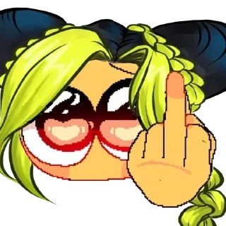 🖕 emoji Больше стикеров 👉🏻 @stickertg4 Telegram sticker 6 of 70