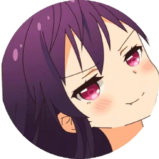 😏 emoji Аниме кружок @moonhausu Telegram sticker 6 of 44
