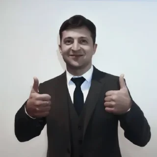 Sticker from #zelenskiy meme «🇺🇦 by @lumicore_present