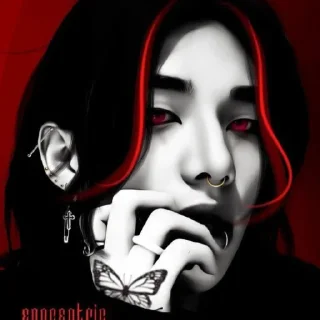 🥺 emoji Хенджин альфа @omegaalfastikers @Stikery4bot Telegram sticker 6 of 24
