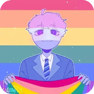 🏳‍🌈 emoji Countryhumans 💖💗 Telegram sticker 22 of 51