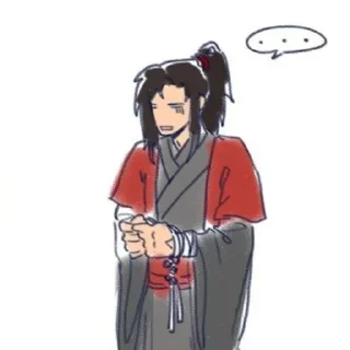 😶 emoji The Grandmaster of Demonic Cultivation by @stickerhut Telegram sticker 13 of 58
