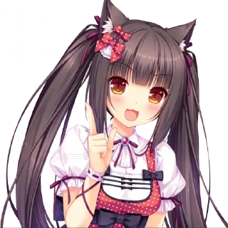 👆 emoji Neko (@An1meh) Telegram sticker 1 of 18