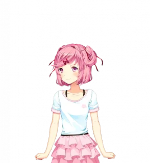 🙂 emoji Everlasting Summer + Doki Doki LC Telegram sticker 20 of 42