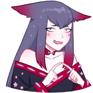 🫣 emoji Тёмная Мэри🖤 Telegram sticker 15 of 30