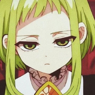 😑 emoji Сакура Нанамине💚 @toiletboundhanakokun_wc Telegram sticker 22 of 73