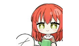☺️ emoji Bocchi the rock! like @muzimi2 Telegram sticker 13 of 51
