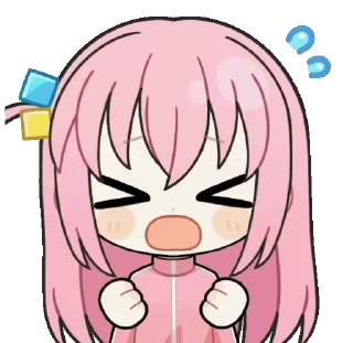 😫 emoji Bocchi the rock! like @muzimi2 Telegram sticker 23 of 51