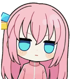 😨 emoji Bocchi the rock! like @muzimi2 Telegram sticker 21 of 51