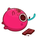 🤤 emoji вишенка @tgpremstikerss @TgEmodziBot Telegram sticker 10 of 34
