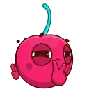 🤔 emoji вишенка @tgpremstikerss @TgEmodziBot Telegram sticker 22 of 34
