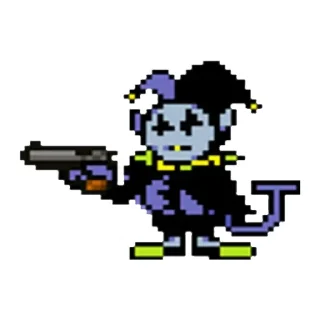 💥 emoji Jevil Telegram sticker 1 of 65