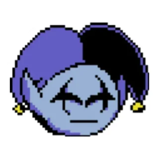 😞 emoji Jevil Telegram sticker 5 of 65