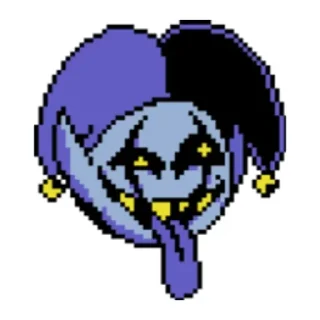 😜 emoji Jevil Telegram sticker 8 of 65