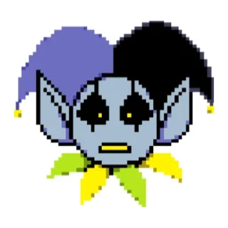 😳 emoji Jevil Telegram sticker 24 of 65