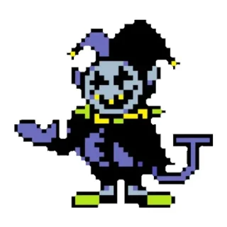 😈 emoji Jevil Telegram sticker 2 of 65