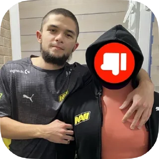 👎 emoji Больше стикеров 👉🏻 @stickertg4 Telegram sticker 18 of 25