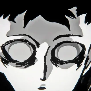 👁 emoji ★ Shigeo Kageyama ★ @anime_sticks Telegram sticker 6 of 40